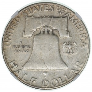 Spojené státy americké (USA) 1/2 dolaru Franklin 1956