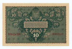 10 Polish marks 1919 - II Series DN