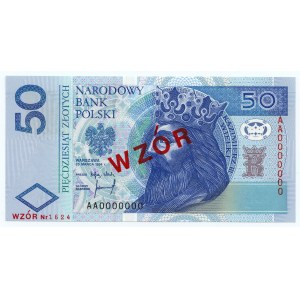 50 złotych 1994 - AA 0000000 - WZÓR Nr 1624