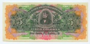 CUSTOMS - 5 Colones (1903-1917)