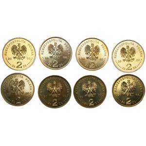 2 gold 2000 1000th anniversary of the Gniezno Convention - 8 pieces