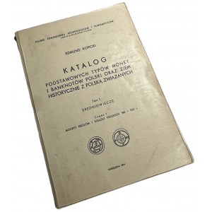 Edmund Kopicki - Katalog podstawowych typów monet tom I. - Średniowiecze, cz. 1