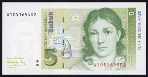 GERMANY - 5 Marks 1991 Series A