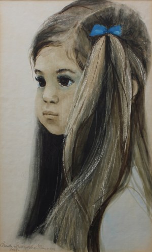 Danuta Muszyńska-Zamorska, Portret dziewczynki z niebieską kokardą