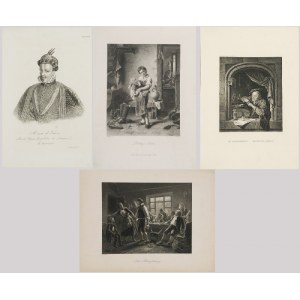 Różni Autorzy, XIX w., Zestaw 53 grafik