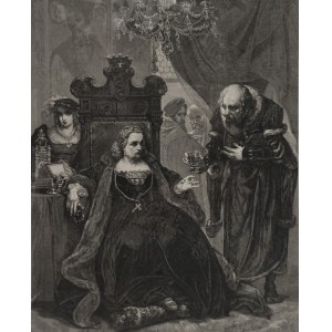 Jan MATEJKO (1838-1893), Józef HOLEWIŃSKI (1848-1917) - rytował, Otrucie Królowej Bony