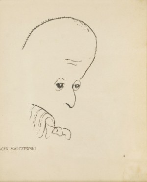 Kazimierz SICHULSKI (1879-1942), Karykatura Jacka Malczewskiego