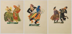 Zofia STRYJEŃSKA (1894-1976), Tańce polskie - Zofia Stryjeńska, 1927