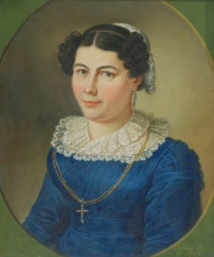 Johann Baptist HIRSCHMANN (1770-1829), Portret damy, 1827
