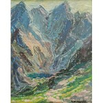 Tadeusz KUREK (1906-1974), Para obrazów z widokiem gór