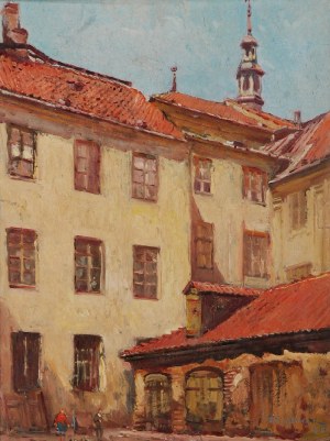 Tadeusz CIEŚLEWSKI (1870-1956), Stare Miasto w Warszawie, 1915