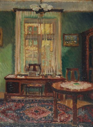 Henryk DIETRICH (1889-1948), Wnętrze gabinetu, 1934