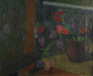 Marcin SAMLICKI (1878-1945), Tulipany w oknie