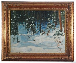 Jan BERGER (1863-1930), Zimowy las