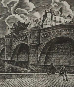 Leon PŁOSZAY (1902-1993), Paryż - Pont Neuf