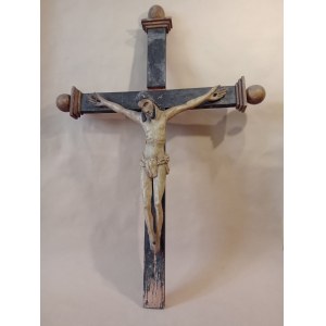 Neznámý, krucifix, vyřezávané dřevo