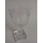 unknown, 6 crystal wine glasses