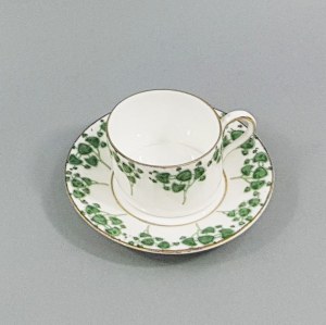 Mocha cup, right. Germany, 1920s-1940s.