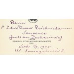 Julian ZACHARIEWICZ Adam Mickiewicz Polska i Stany Zjednoczone Ameryki [autograf] [1924]