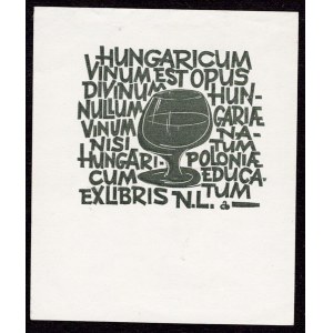 Zbigniew DOLATOWSKI ex libris Norberti Lippoczy [Norbert Lippóczy] Hungaricum vinum est opus divinum...