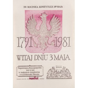 190. rocznica Konstytucji 3 Maja. 1791-1981. Bydgoszcz, 1981