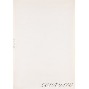 Cenzurze, projekt z 1969, plakat wydrukowany w 1981