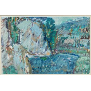 Jan Cybis (1897 Wróblin - 1972 Warsaw), Landscape , 1966