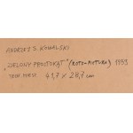 Andrzej S. Kowalski (1930 Sosnowiec - 2004 Katowice), Green rectangle (roto-picture), 1959