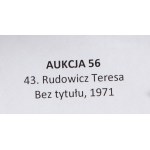 Teresa Rudowicz (1928 Toruń - 1994 Krakau), Ohne Titel , 1971