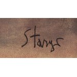Stasys Eidrigevicius (nar. 1949, Medinskaiai, Litva), Bez názvu zo série Rozhovor hudby a maľby, 1995