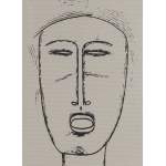 Jerzy Nowosielski (1923 Kraków - 2011 Kraków), „Maski i nagość”, 1990