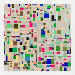 Jan Pamula (1944 Spytkowice k. Wadowice - 2022 ), Field of discrete color changes 2d, 2018