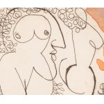 Leszek Rózga (1924 Zgierz - 2015 Lodz), Two torsos and a profile, 2005