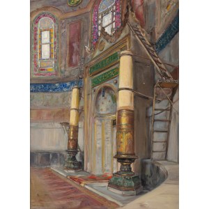 Wlastimil Hofman (1881 Prag - 1970 Szklarska Poreba), Mihrab in der Hagia Sophia, 1940.