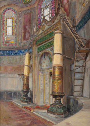 Wlastimil Hofman (1881 Praga - 1970 Szklarska Poręba), Mihrab w Hagia Sophia, 1940 r.
