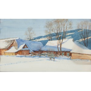 Aleksander Augustynowicz (1865 Iskrzynia - 1944 Warsaw), Winter in Olsza