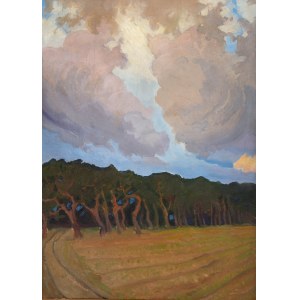 Ludwik Leszko (1890 Kraków - 1957 dort), Frühlingslandschaft