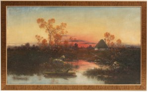 Karol Heimroth (1860 - 1930), Pre-Evening Landscape, ca. 1900
