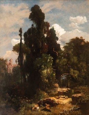 Henri D. Roszezewski (XIX w.), Krajobraz włoski, 1891 r.