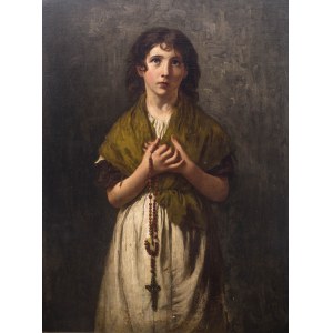 Malarz nieokreślony (XIX w.), Dziewczynka z różańcem