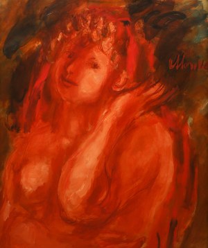 Zygmunt Menkes (1896 Lwów - 1986 Riverdale), Kobieta z muszlą, ok. 1930