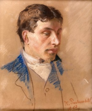 Kazimierz Teofil Pochwalski (1855 Kraków - 1940 tamże), Portret brata Władysława, 1882 r.