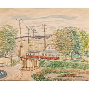 Wladyslaw Brzosko (1912 Czyta/Sibirien-2011 Arizona), Straßenbahn, 1951.