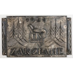 PLAKIETA, ZAWODY MIĘDZYNARODOWEJ FEDERACJI NARCIARSKIEJ (FIS), Zakopane, 1939