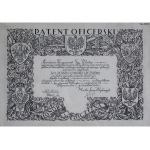 PATENT OFICERSKI WACŁAWA GAYA