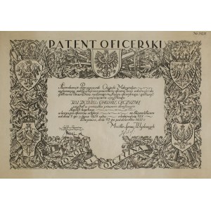 PATENT OFICERSKI MAKSYMILIANA CHOJECKIEGO