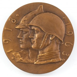 MEDAL, 45 LAT RADZIECKIEJ ARMII I MARYNARKI WOJENNEJ, Mennica Leningradzka, 1963