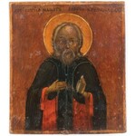 IKONA, Św. Sergiusz, Rosja, Moskwa, N. Michajłow, 1848