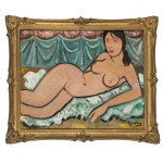 Tymon Niesiołowski (1882 Lviv-1965 Toruń), Nude of a lying woman