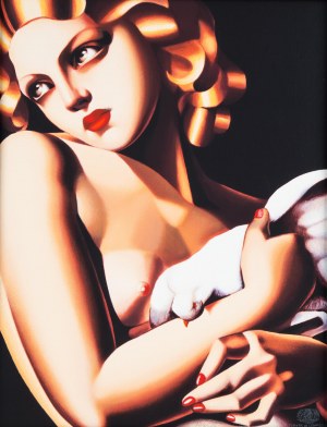 Tamara Łempicka (1898 Warszawa - 1980 Cuernavaca), Femme a la Colombe